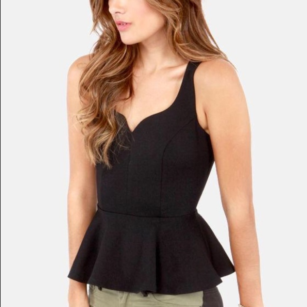 Lulus peplum top/tank (NWOT) - xs